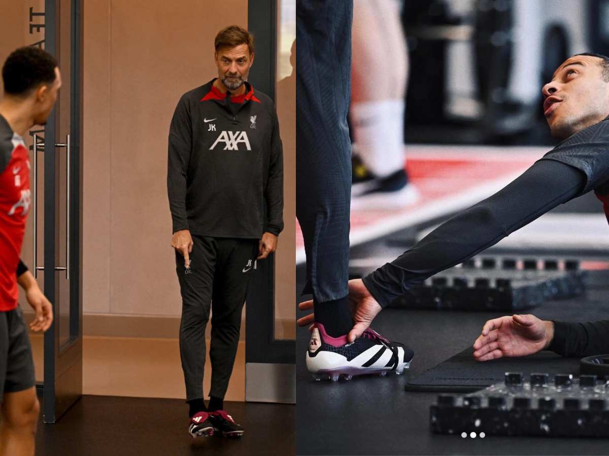 Liverpool boss Jurgen Klopp flaunts STUNNING Adidas Predator boots in training