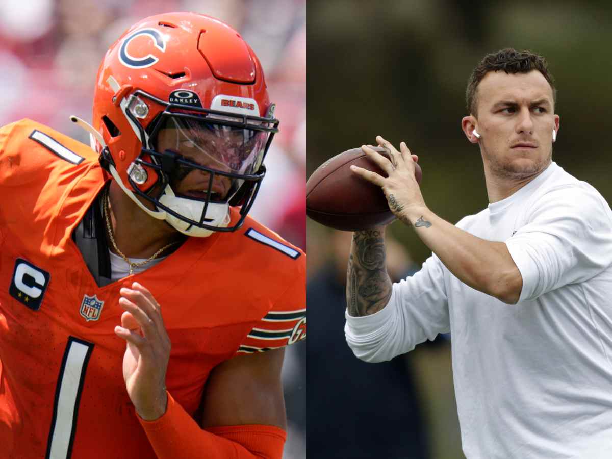 “That boy is a savage on the gridiron!” Johnny Manziel comes in support of Justin Fields amid talks of him getting traded by the Bears amid Caleb Williams draft saga