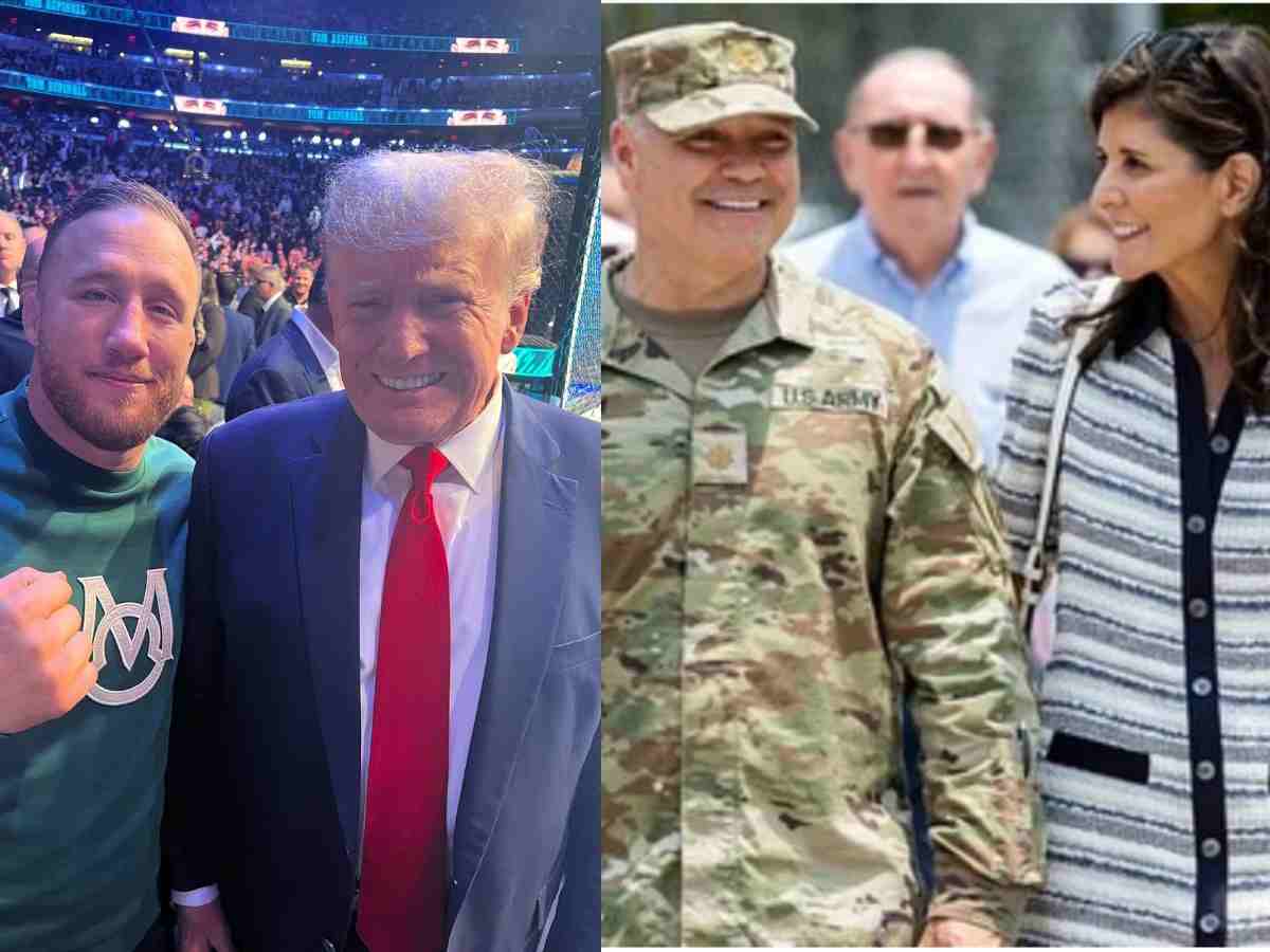 “Wife was f**king around” – UFC champ Justin Gaethje reacts to Donald Trump mocking Nikki Haley’s husband who is deployed serving country