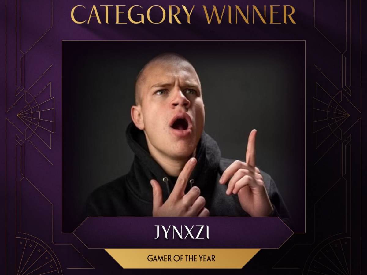 WATCH: “Let’s f**king go,” Jynxzi hilariously flips out of his chair after bagging the Gamer of the Year