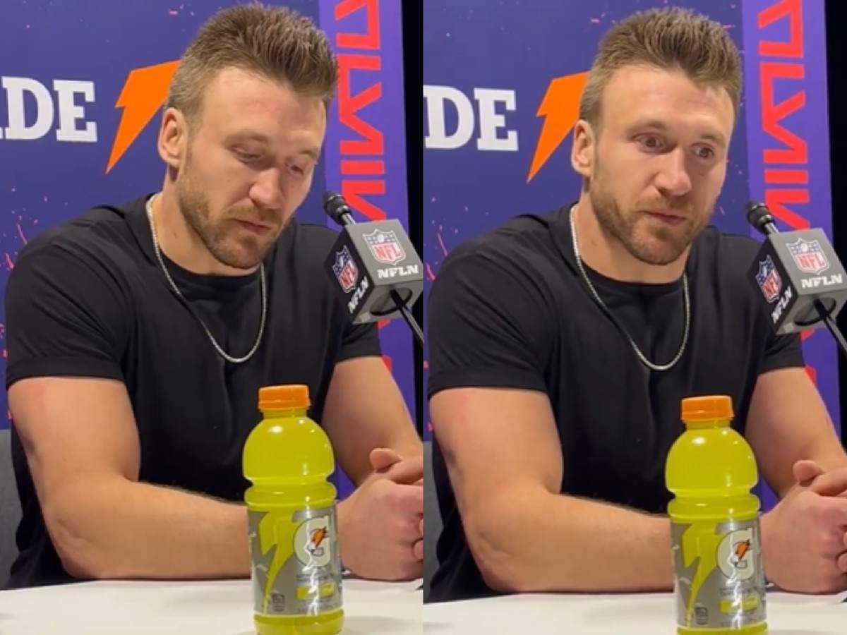 WATCH: ‘Emotional’ Kyle Juszczyk chokes up while talking about his teammates following 49ers gutting Super Bowl loss