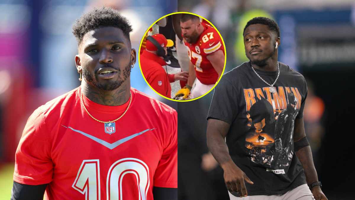 “More media attention!” Ex-Chiefs WR Tyreek Hill beefs with AJ Brown over him taking a jibe at Travis Kelce’s sideline altercation with Andy Reid at Super Bowl