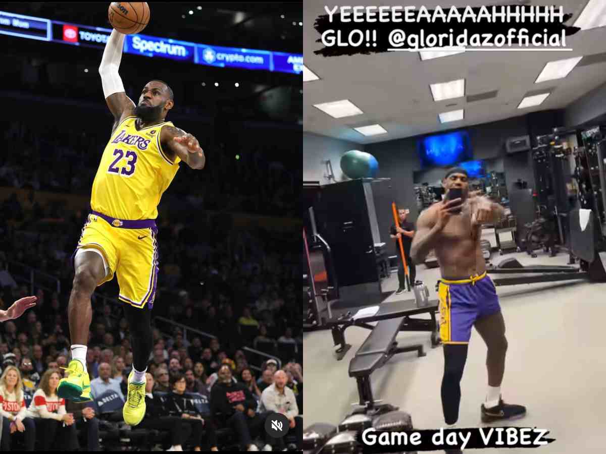 Watch Lebron James Bizarre Dance To Glorillas New Song Before Lakers Game Goes Viral 4108