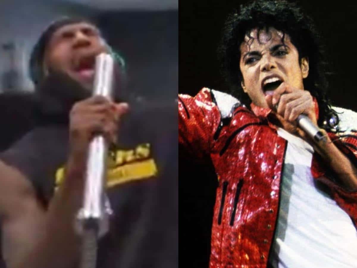 WATCH: “Biggest kid on the team” – LeBron James channeling inner Michael Jackson during barbell workout has fans in splits