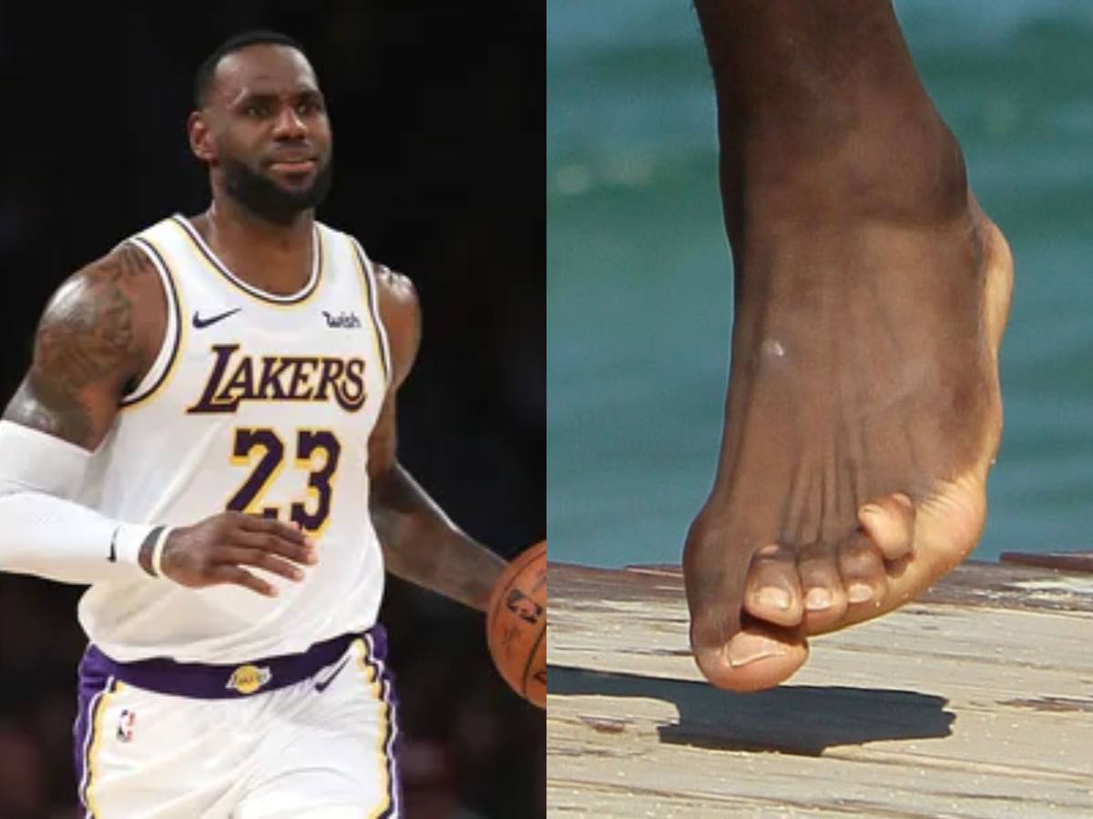 Picture of LeBron James’ ‘weird’ feet go viral just a day after Drake’s leaked NSFW video