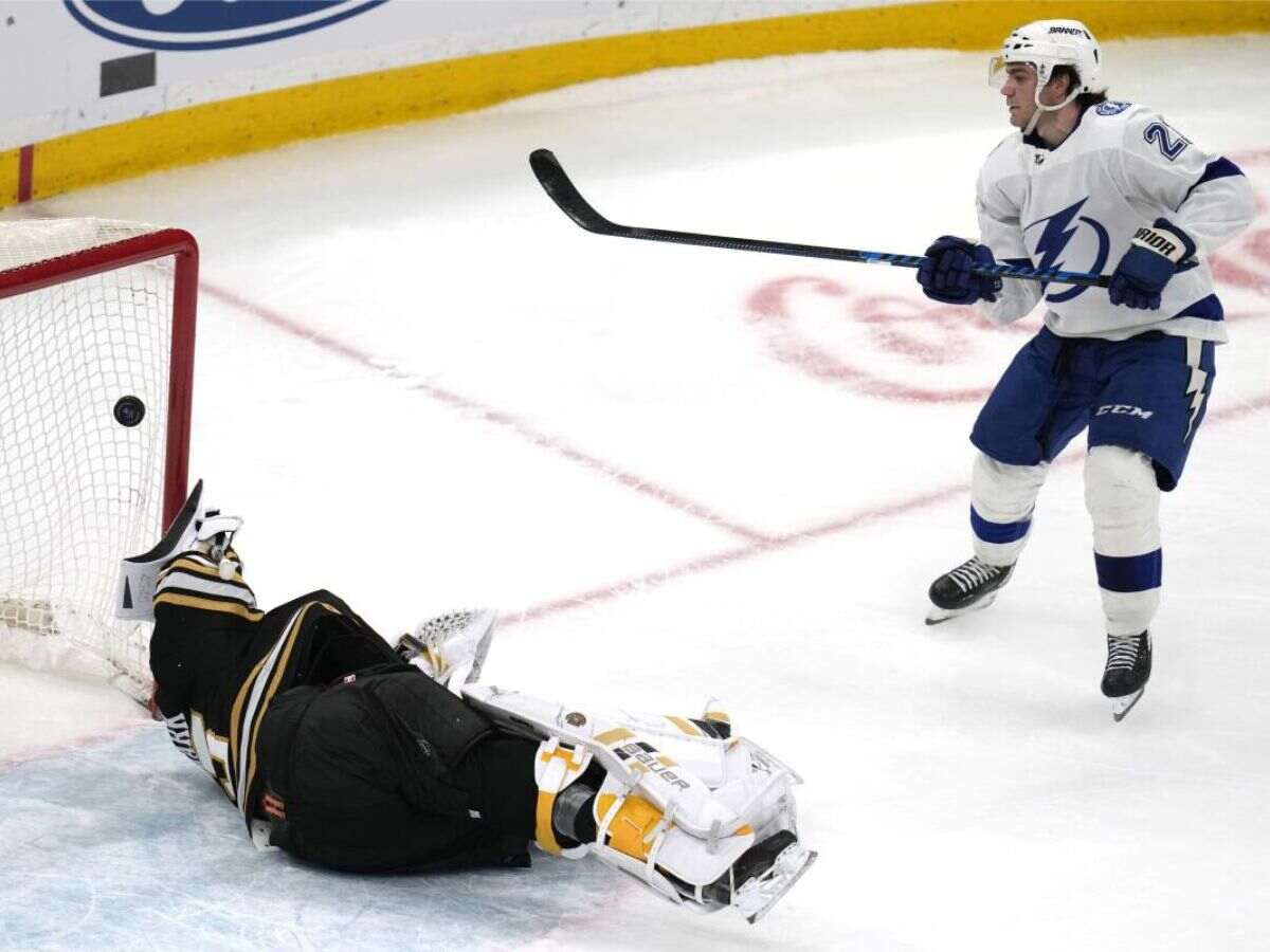 Linus Ullmark and Brayden Point