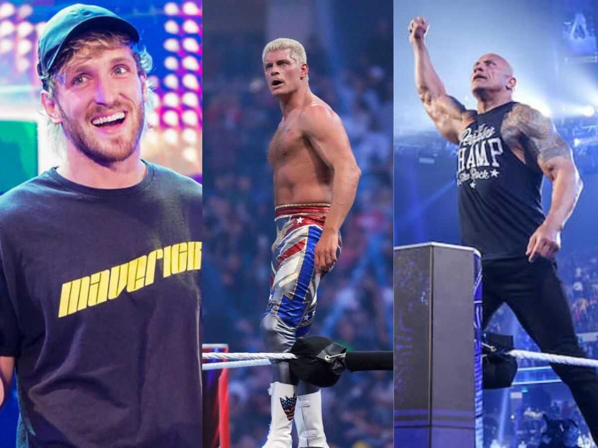 Logan Paul comes into the aid of Cody Rhodes after Dwayne Johnson allegedly forced him out of his WrestleMania main event 