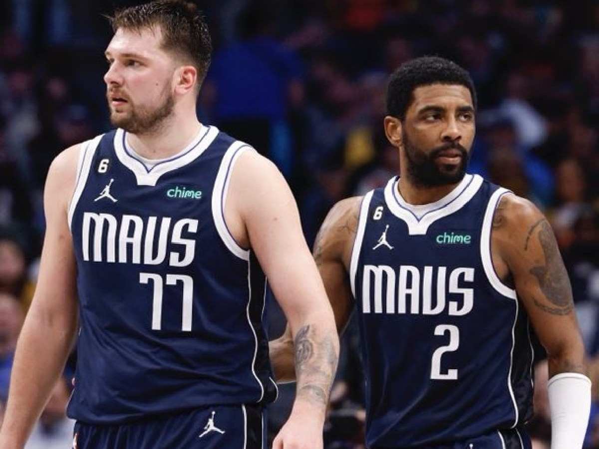 Luka Doncic and Kyrie Irving