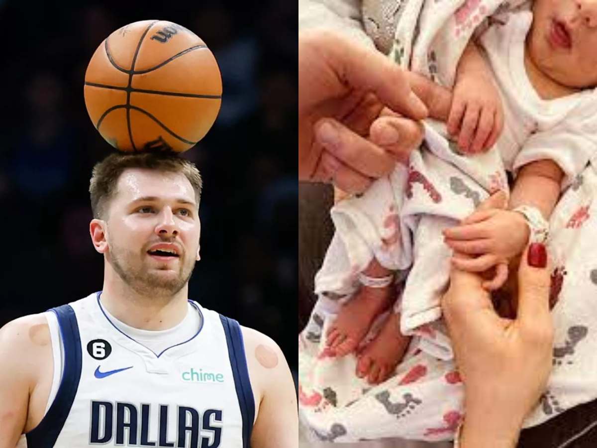 Luka Doncic and his daughter