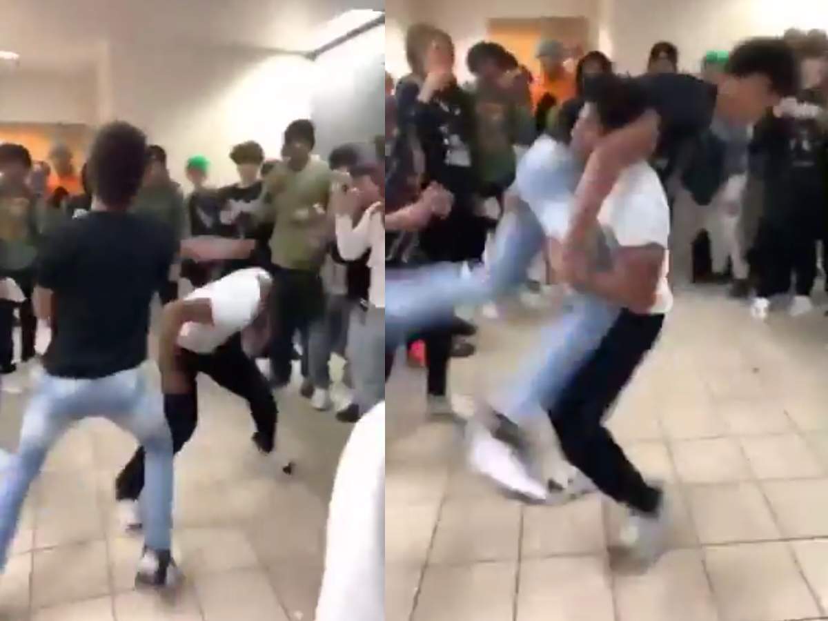 WATCH: “Got them Spidey senses”- High schooler shows INS*NE reflex in an MMA-style bathroom brawl leaving fans in splits