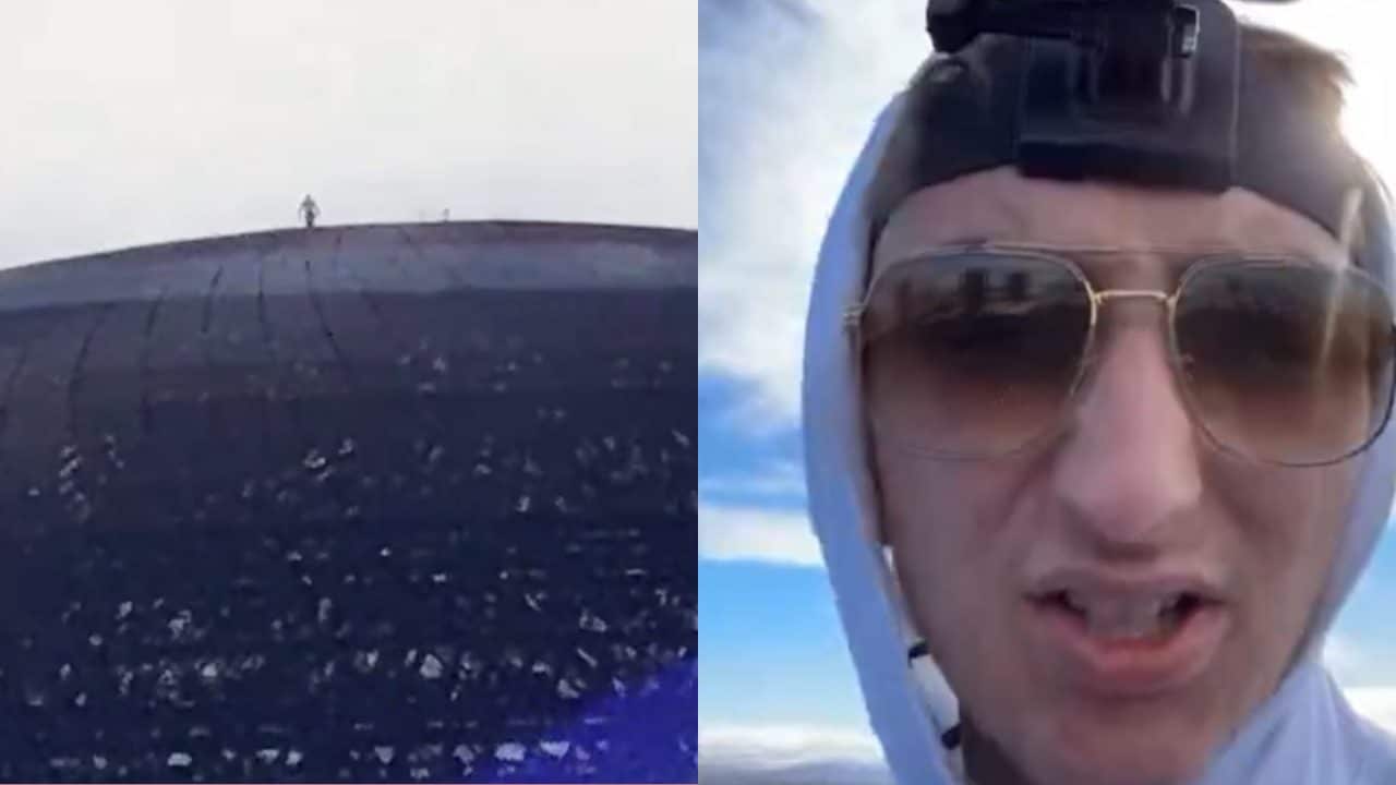 WATCH: Man wildly climbs the Sphere in Las Vegas just 4 days before the Super Bowl, gets arrested