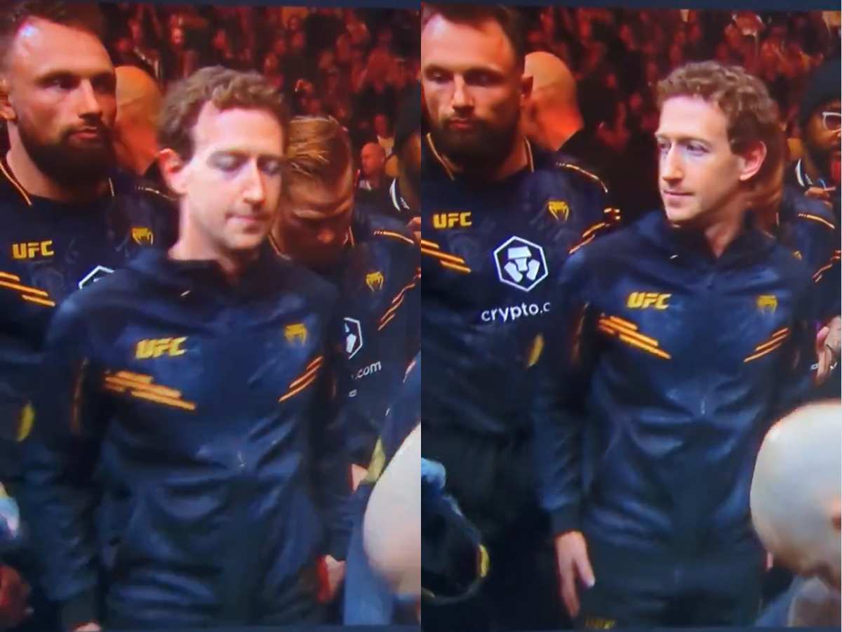 Mark Zuckerberg had an awkward moment with Alexander Volkanovski's team at UFC 298