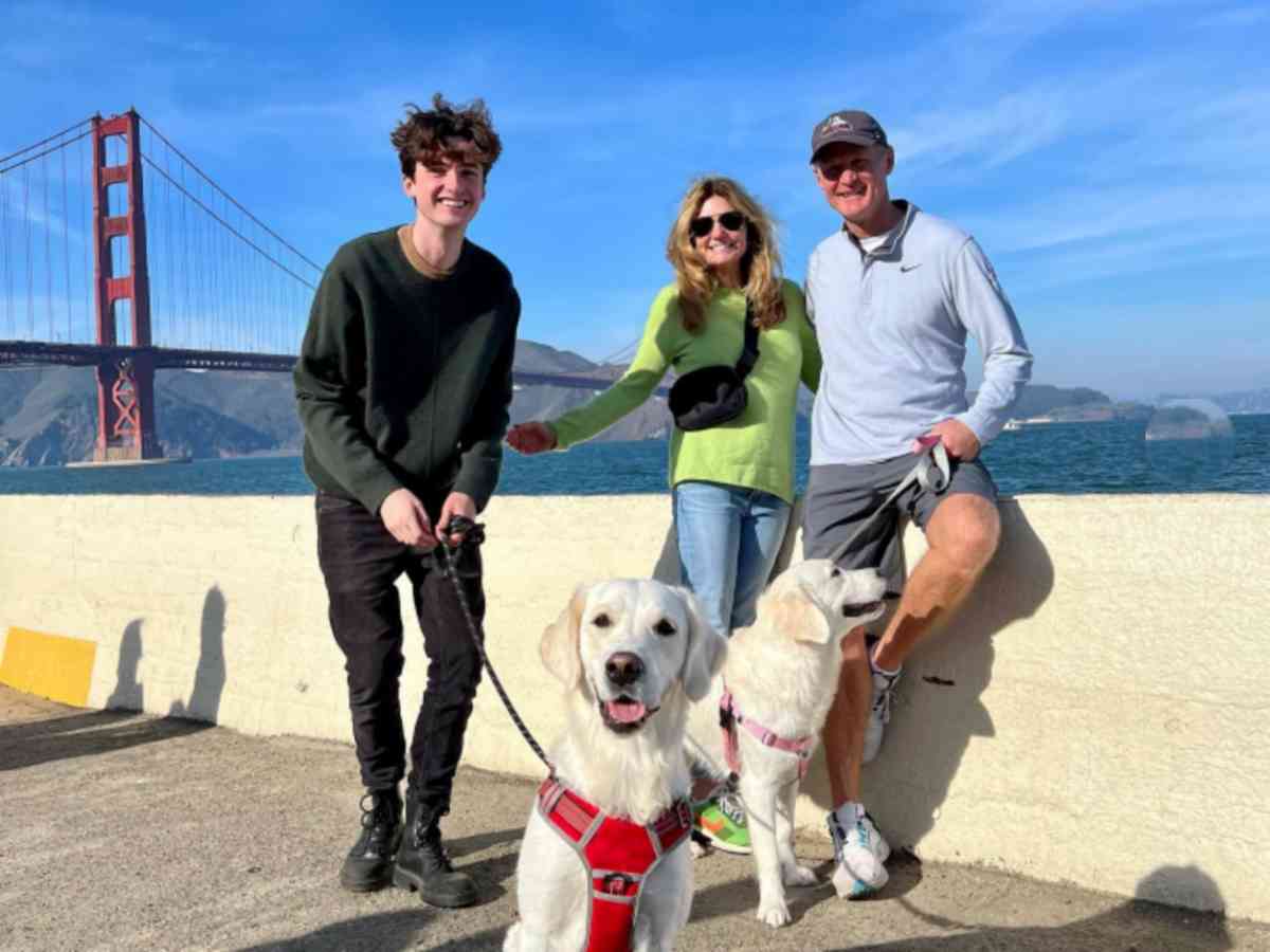 Mathhew Kerr with his parents