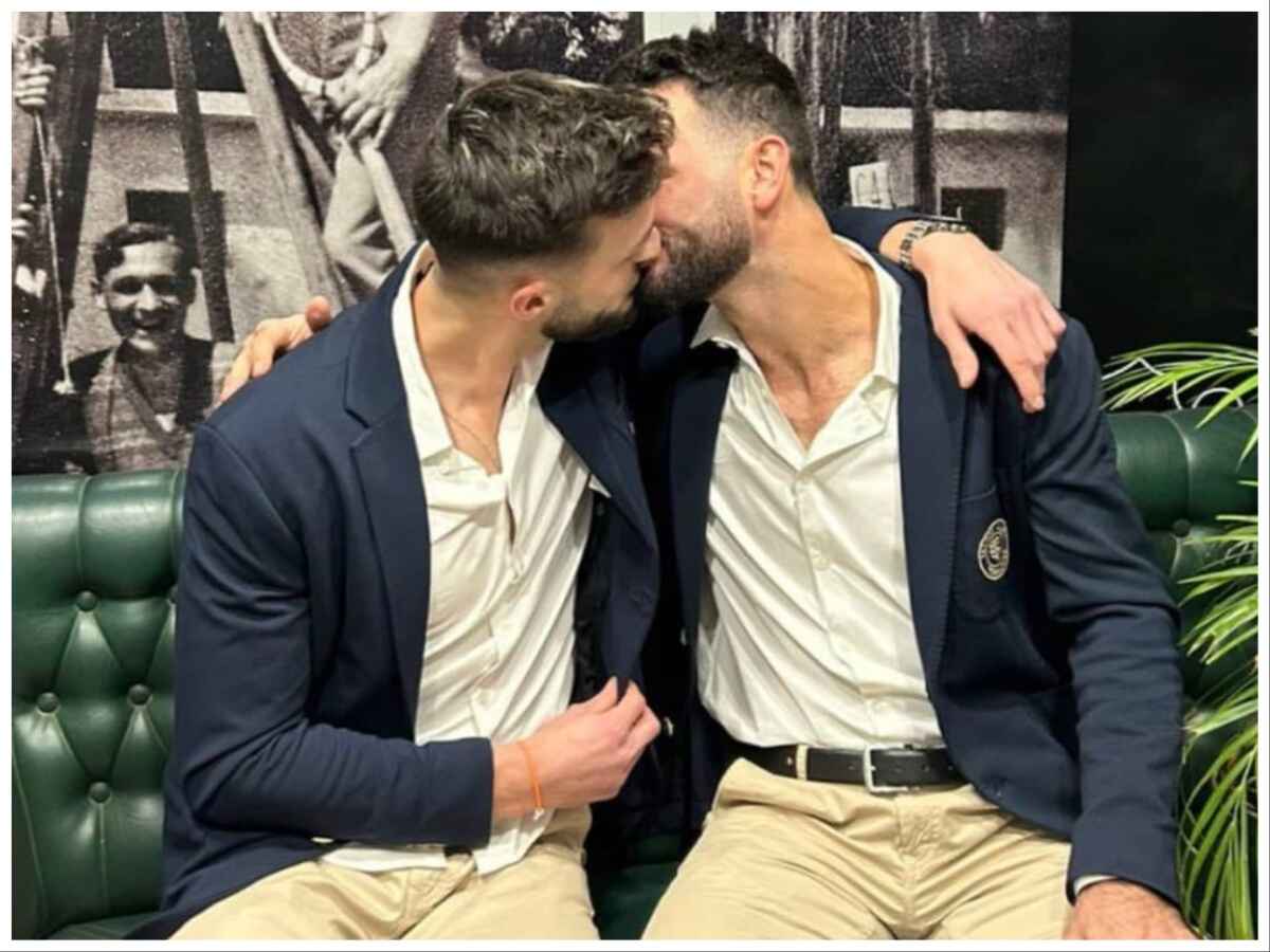 French tennis star Maxence Broville, who is suspended for 7 years, publicly kisses his ‘gay’ partner Fabien Rebol