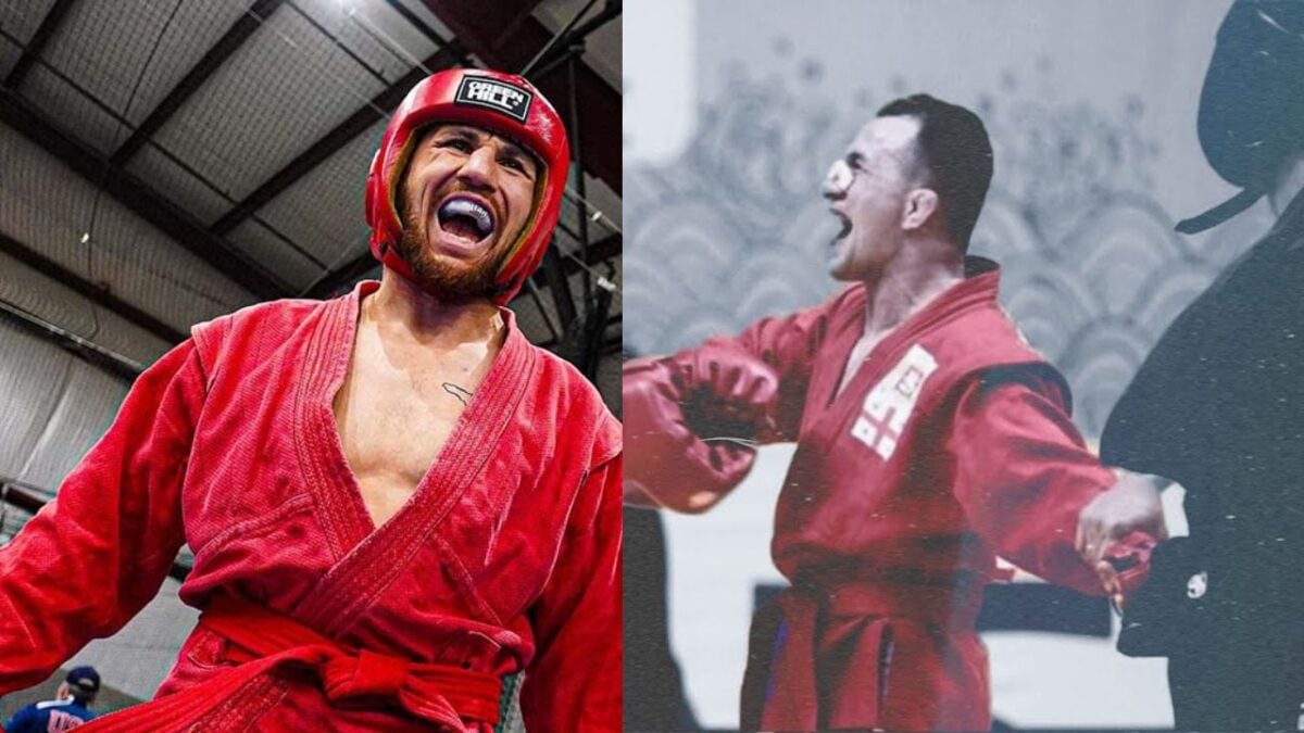 Merab Dvalishvili fighting style: Is Georgian UFC star combat sambo champion like Khabib Nurmagomedov? 4 Merab Dvalishvili at Combat Sambo tournaments