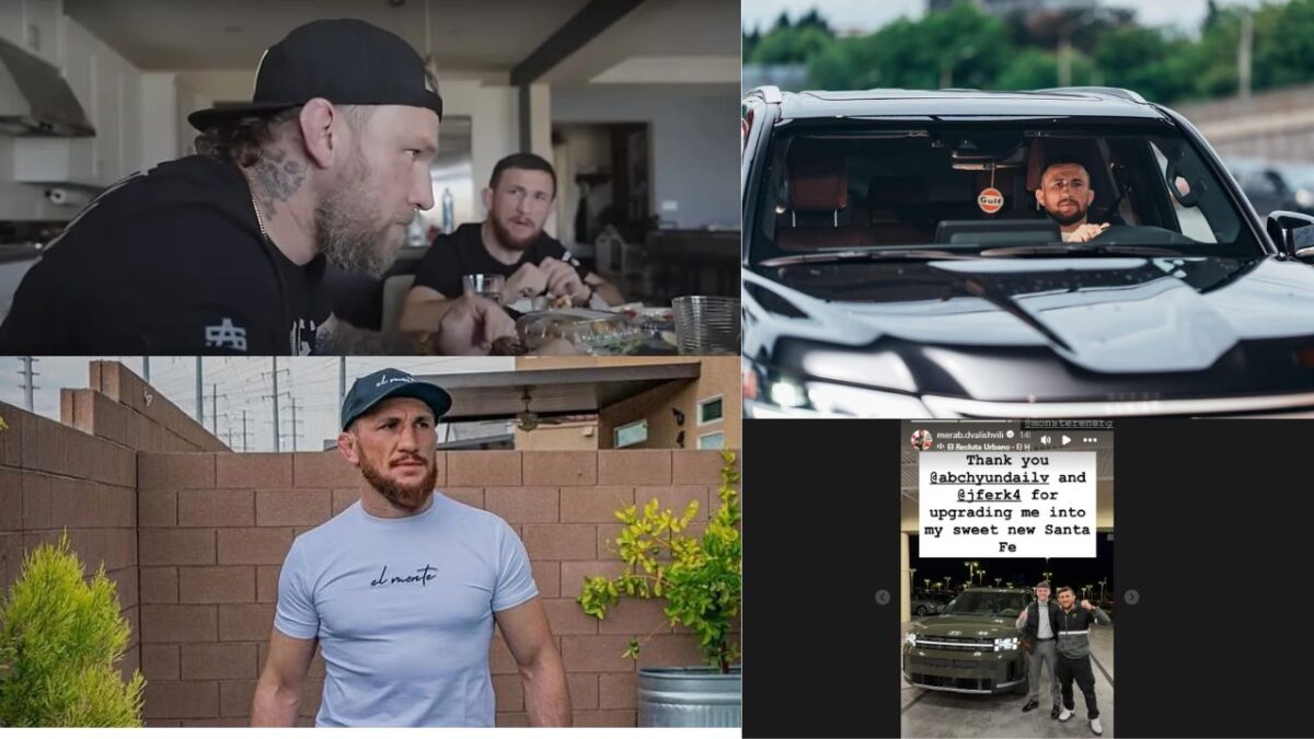 Merab Dvalishvili Net Worth, Endorsements, UFC contract, Girlfriend and House 7 Merab Dvalishvili at his house and with his car
