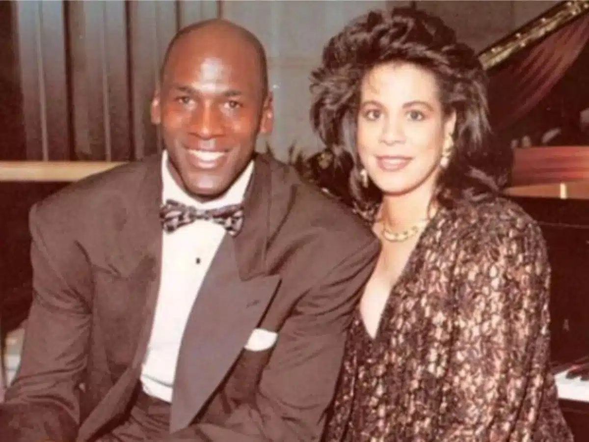 Michael Jordan and Juanita Vanoy 