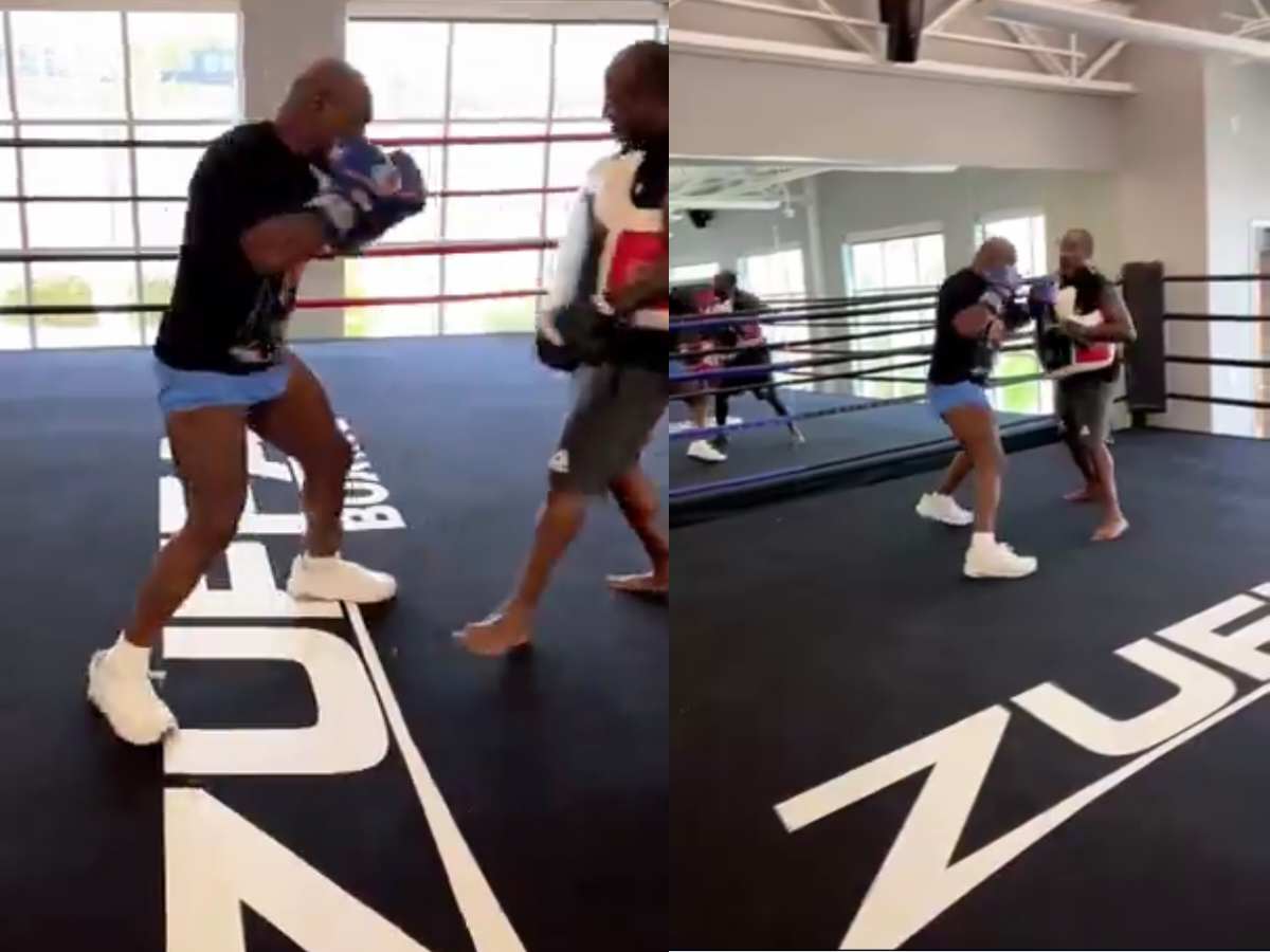 WATCH: “Could still beat Wilder” – Mike Tyson’s EXPLOSIVE pad work at 57-years-old leaves fans awestruck