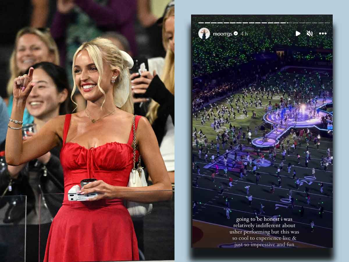 “Indifferent about Usher performing,” Taylor Fritz’s girlfriend Morgan Riddle shares her Superbowl experience with fans on social media