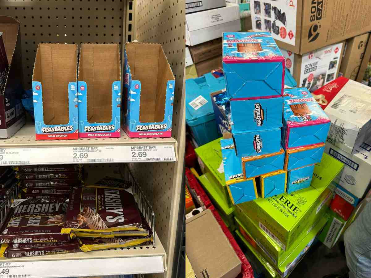 MrBeast's new and improved Feastables bars running out of stock, YouTuber had to visit Supermarts to resolve the issue personally & restock them!