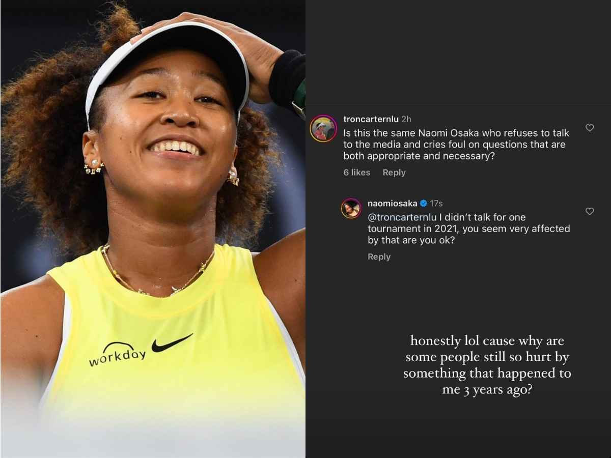 Naomi Osaka's Instagram story