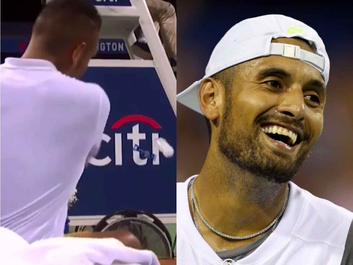 “It slipped out of my hand,” Nick Kyrgios’ Washington Open moment epically reincarnated by a young fan on social media