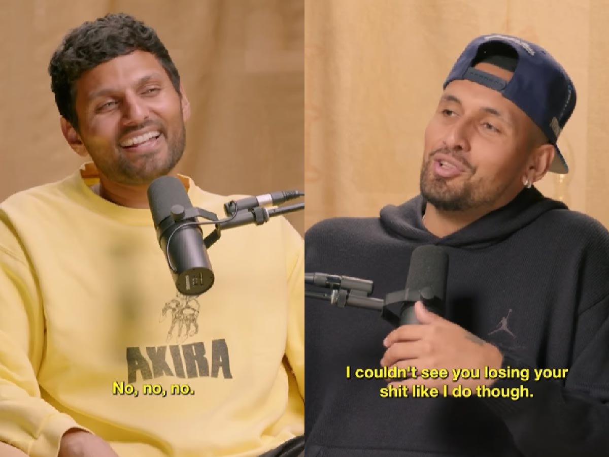 “Losing your sh*t like I do,” Nick Kyrgios engages in a candid conversation with Jay Shetty for the recent episode of Good Trouble