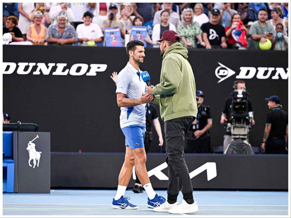 Nick Kyrgios and Novak Djokovic