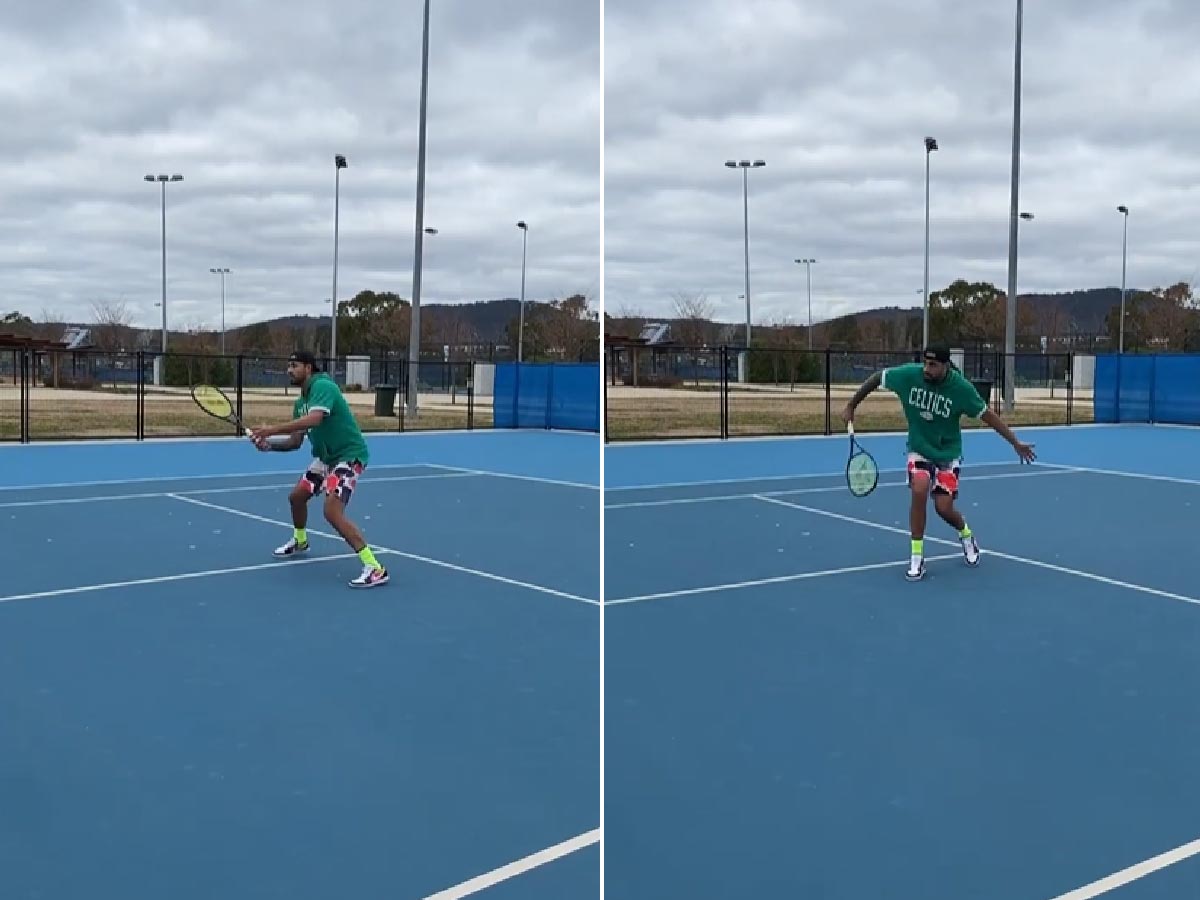 WATCH: “Top G” Nick Kyrgios honors his comeback promise with rigorous volley training video from 2020 as fans await his arrival on court