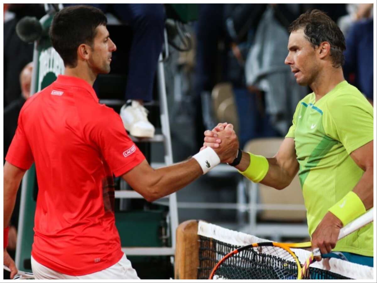 Novak Djokovic and Rafael Nadal