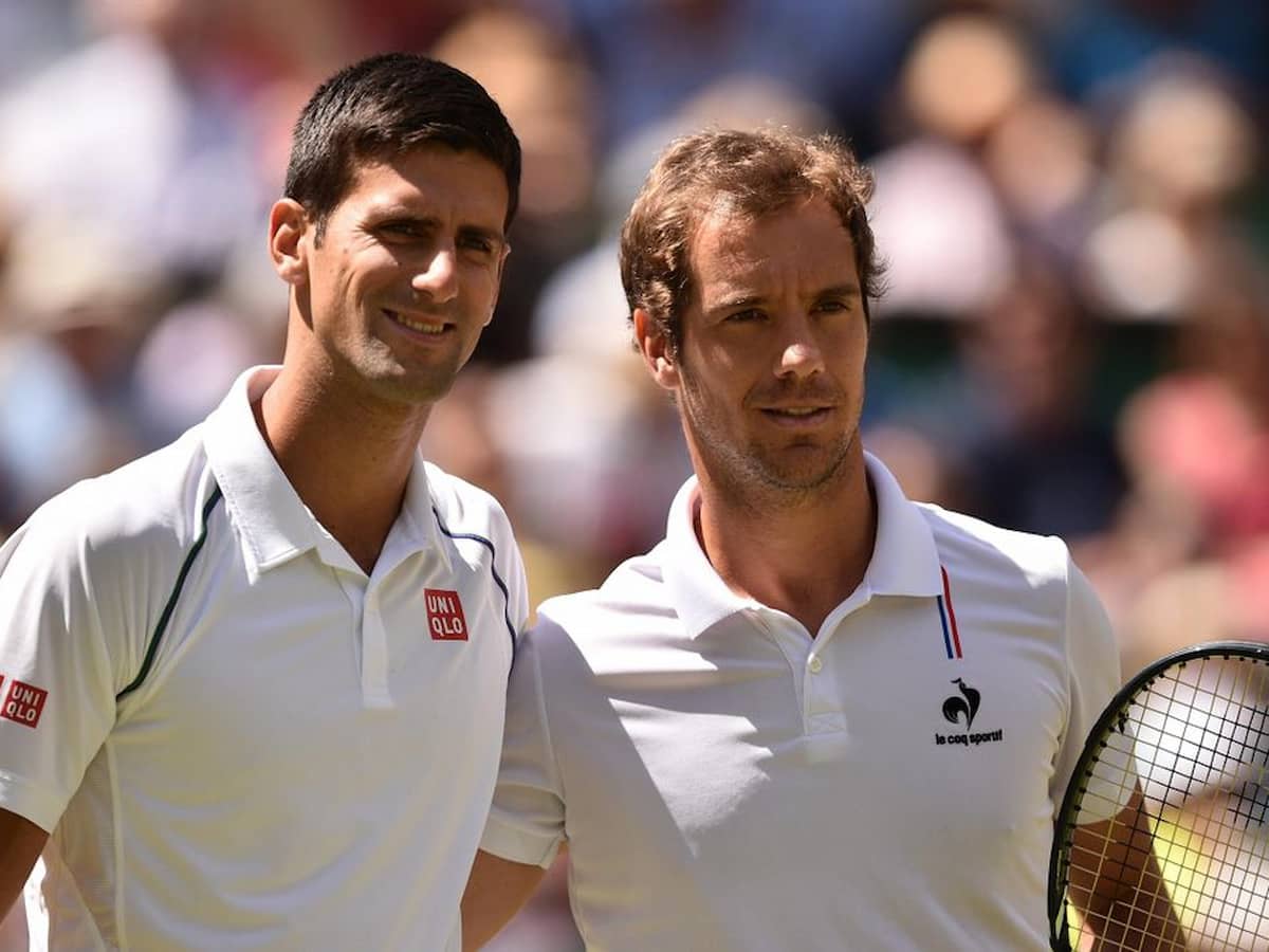 Novak Djokovic and Richard Gasquet