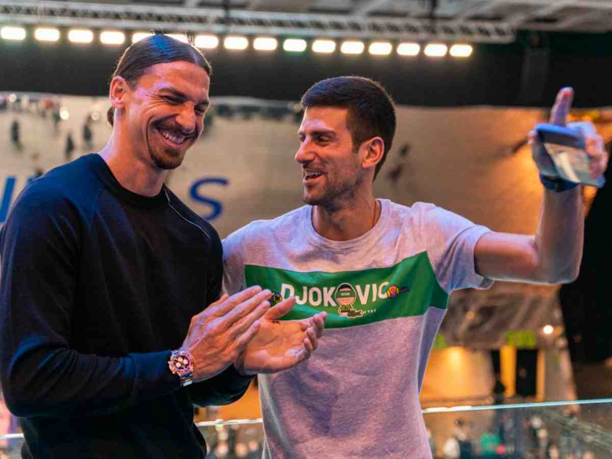 Novak Djokovic and Zlatan Ibrahimovic 