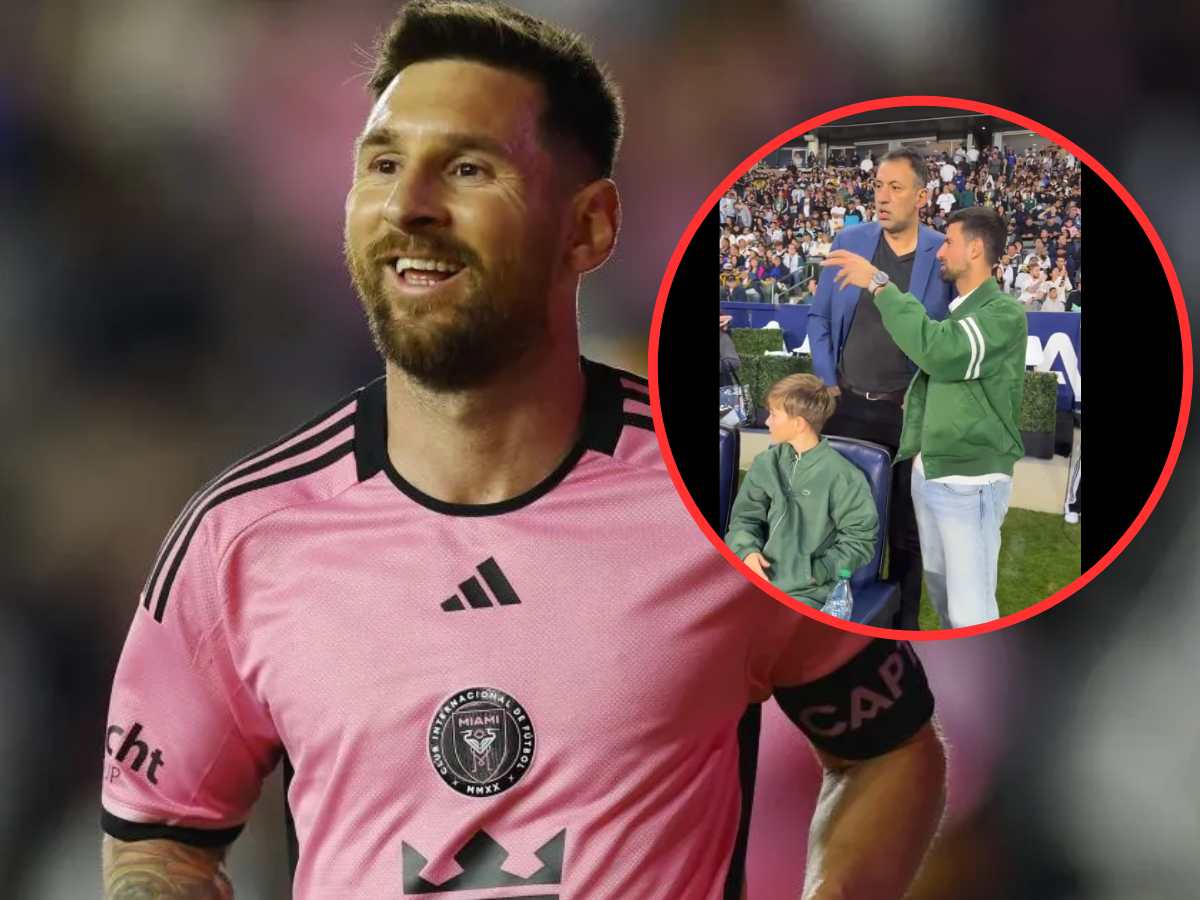 WATCH: Novak Djokovic and son Stefan cheer Lionel Messi taking on LA Galaxy for Inter Miami