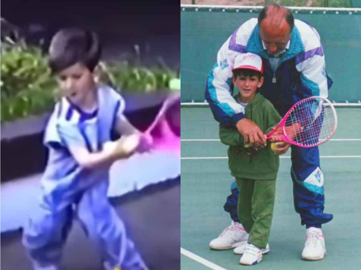 WATCH: “Leave me alone, I’m playing tennis,” Novak Djokovic’s GOAT-esque attitude as a 4-year-old with a pink racquet tells the story of a million dreams