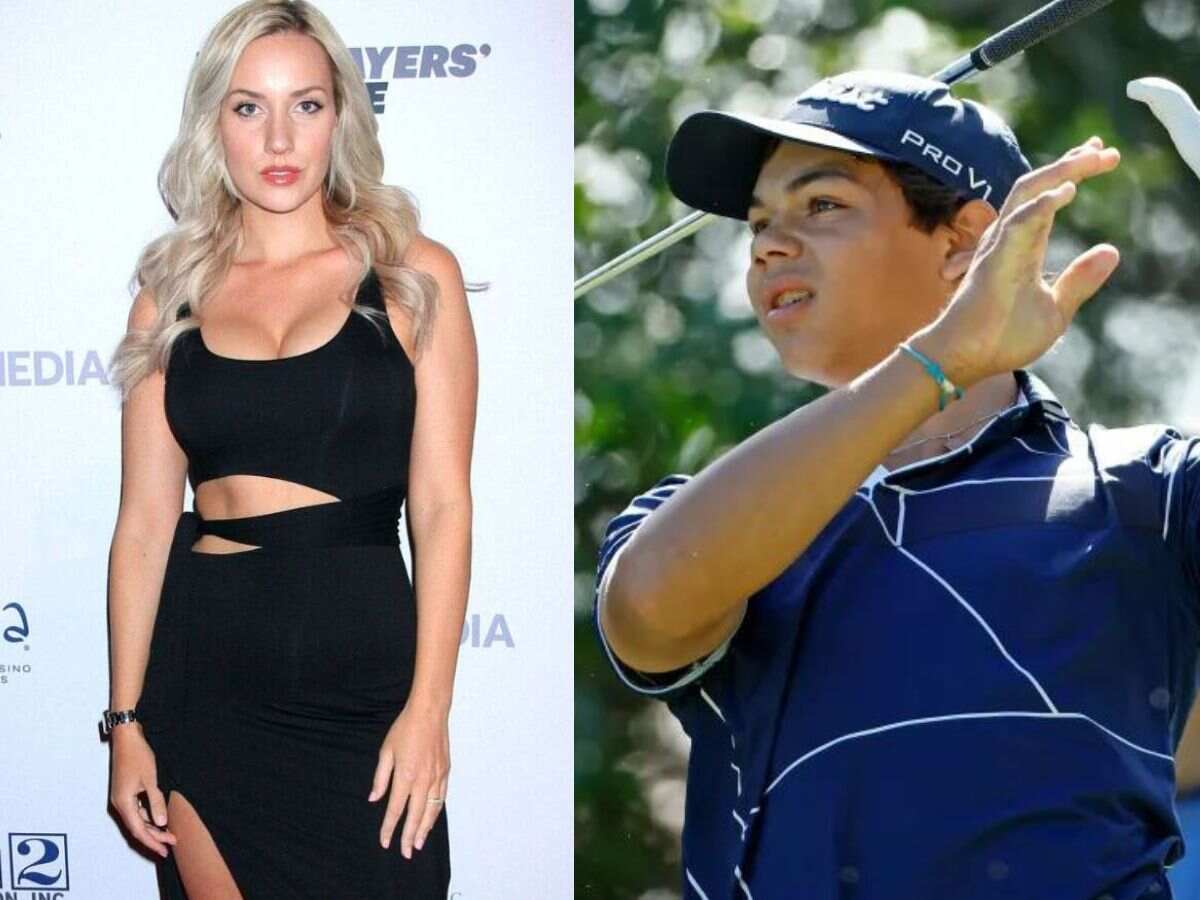 Paige Spiranac and Charlie Woods