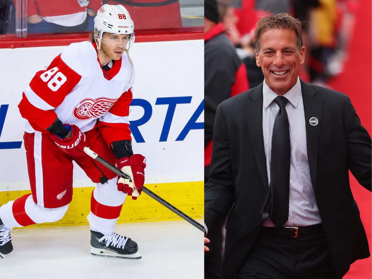 Patrick Kane and Chris Chelios. [Image Credit: Imago/NBC Chicago]