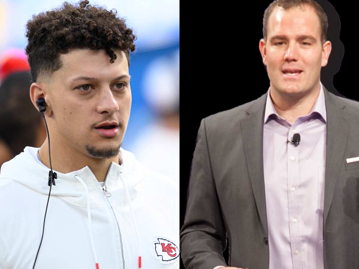 Patrick Mahomes (L) and Ross Tucker (R)