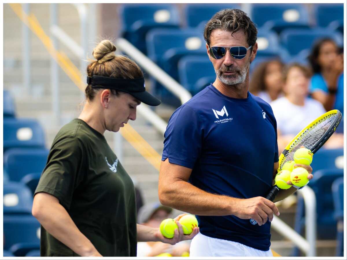 Patrick Mouratoglou and Simona Halep