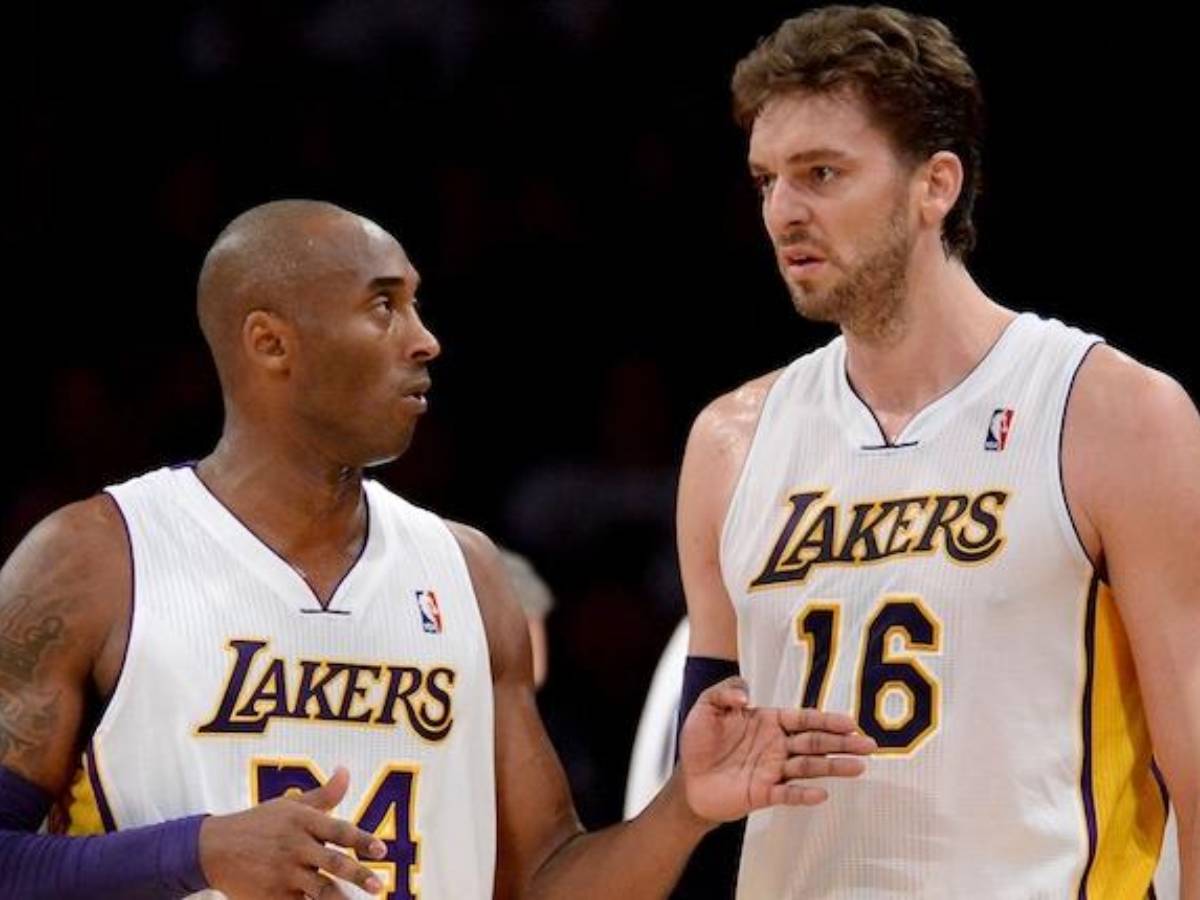 Paul Gasol and Kobe Bryant