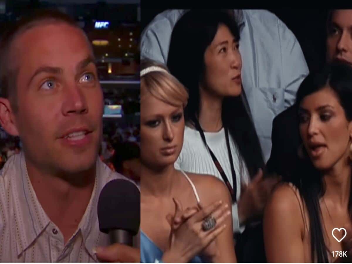 WATCH: Paul Walker, Kim Kardashian, Paris Hilton, and other stars attending UFC 60 event goes VIRAL 18 years later