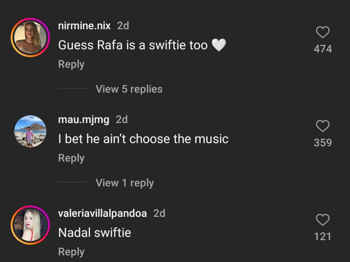 afael Nadal's recent reel with a Taylor Swift song has embedded curiosity among the tennis fans about the player being a fan of Taylor Swift