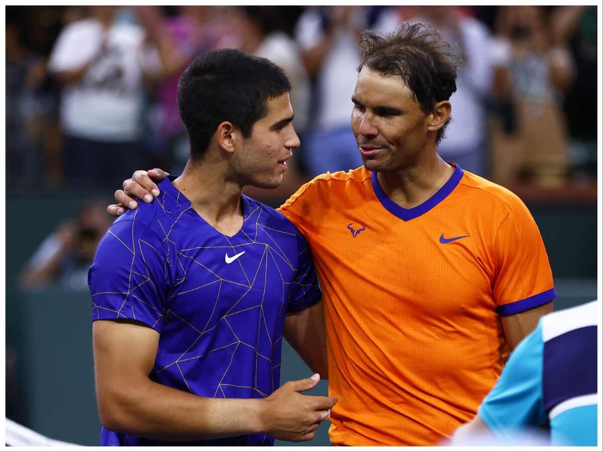 Carlos Alcaraz and Rafael Nadal