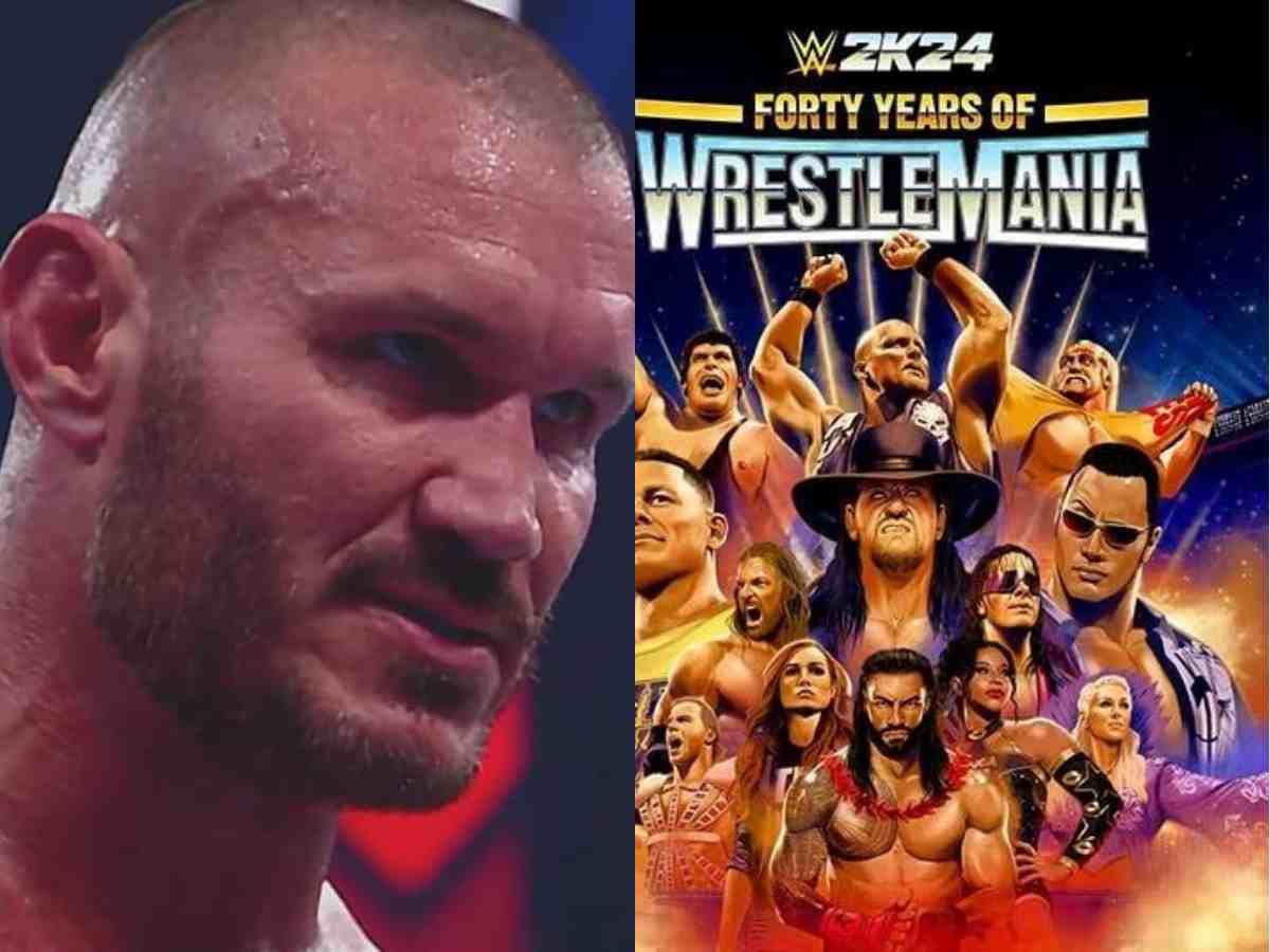 Randy Orton reacts to being snubbed by WWE 2K24 on the 40 years of WrestleMania showcase cover