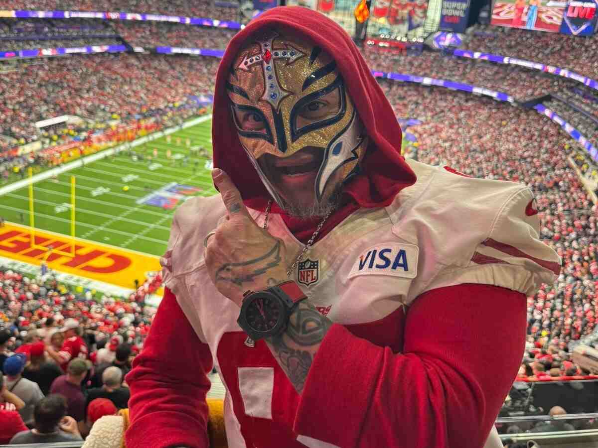 Rey Mysterio at Super Bowl LVIII