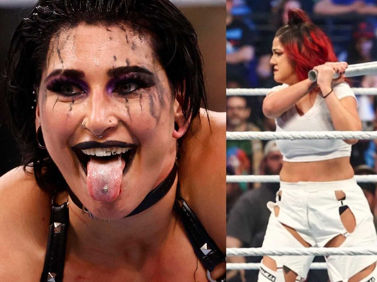 Rhea Ripley reacts to Bayley SHOCKINGLY turning babyface and challenging Iyo Sky at WrestleMania 