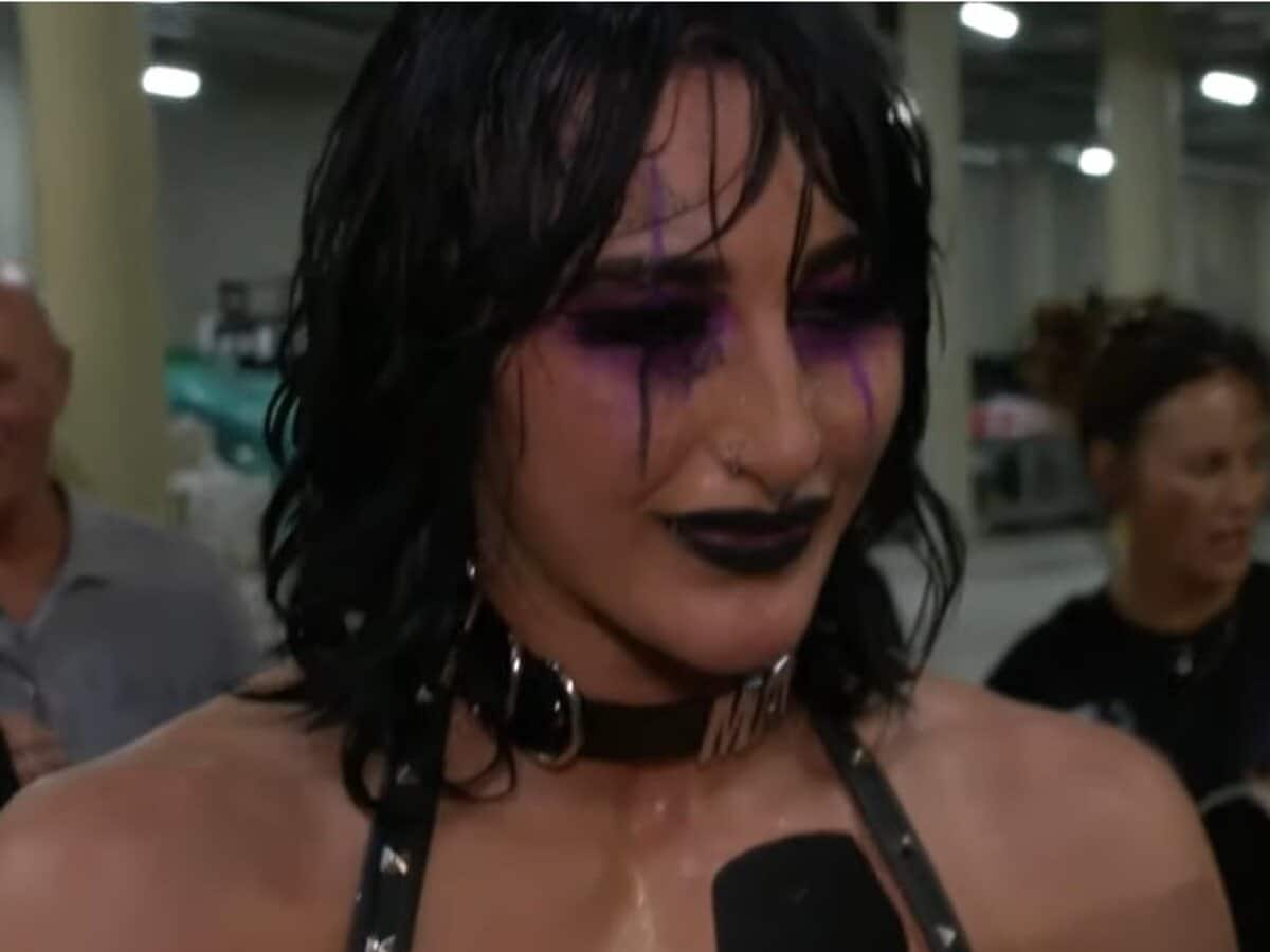 Rhea Ripley's backstage interview