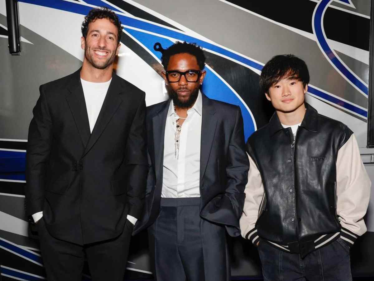 “Kendrick is always a huge W” – Fans react as $95 million worth Kendrick Lamar joins Daniel Ricciardo and Yuki Tsunoda at VisaCashAppRB launch