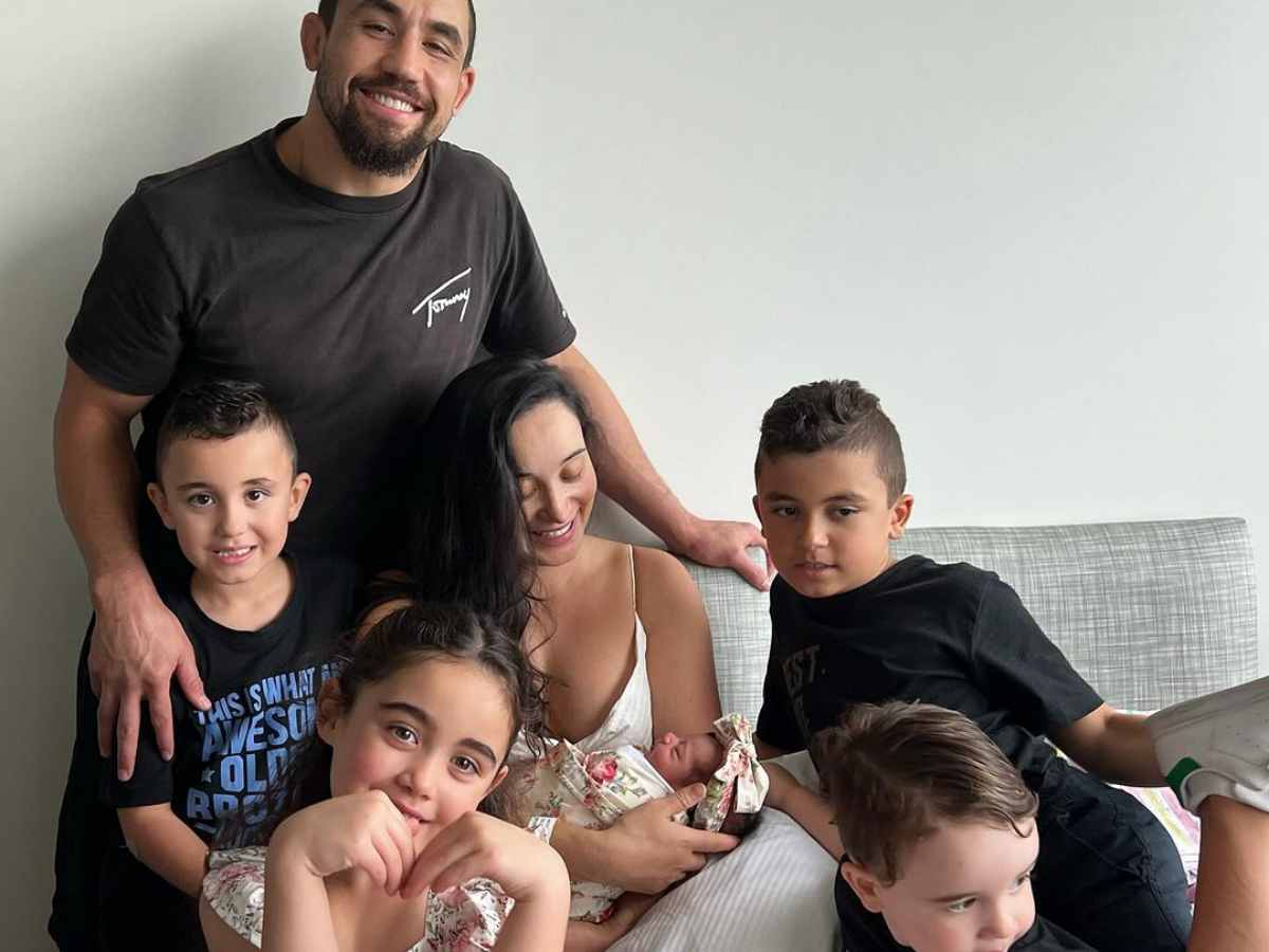 Robert Whittaker with his  family