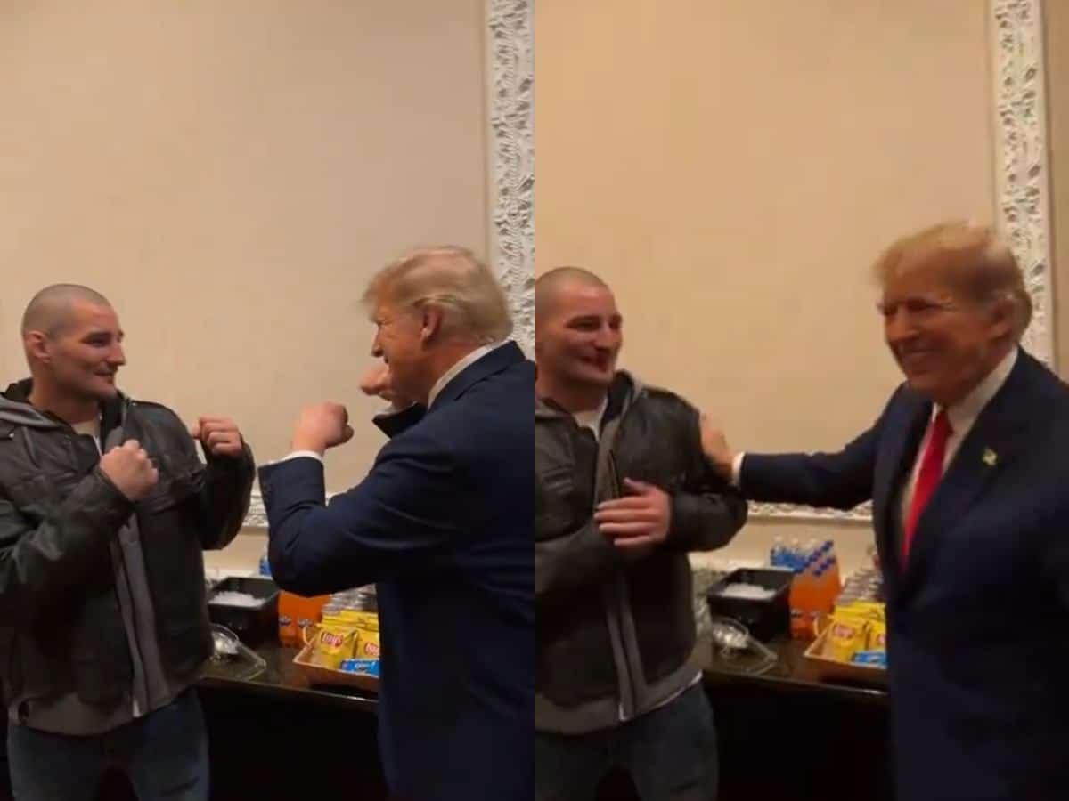 WATCH: “Wildest duo ever” – US President Donald Trump wild crossover with UFC’s controversial star Sean Strickland takes over internet by storm