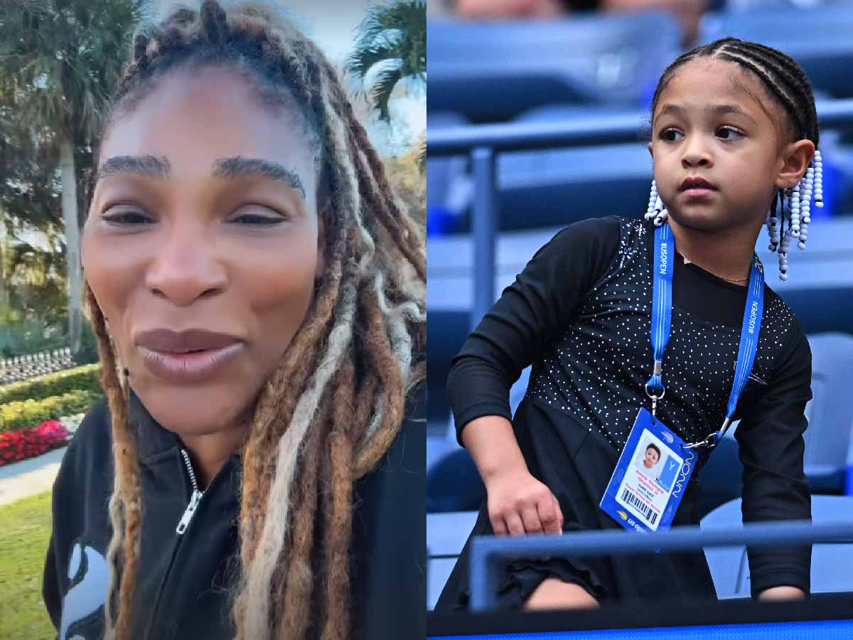 WATCH: “Ended up saying Barack Obama!” – Serena Williams has a hilarious response to daughter Olympia’s inquisitive sneaks